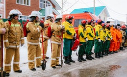 В рамках командно-штабных учений на территории Ханты-Мансийска отработали сценарий природного пожара
