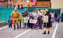 В детском саду №9 «Одуванчик» организовали свой «Парад Победы»