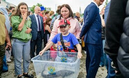 В Ханты-Мансийске вновь состоялась экологическая акция «Расти, осетр»
